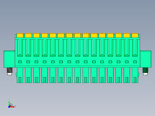 DEGSON 15EDG（公头） 3.5mm 螺钉锁紧，插拔式接线端子 FullPack-15EDGKDM-3.5-15P-14-00AH前视缩略图