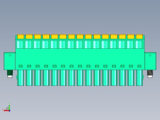 DEGSON 15EDG（公头） 3.5mm 螺钉锁紧，插拔式接线端子 FullPack-15EDGKDM-3.5-15P-14-00AH后视缩略图