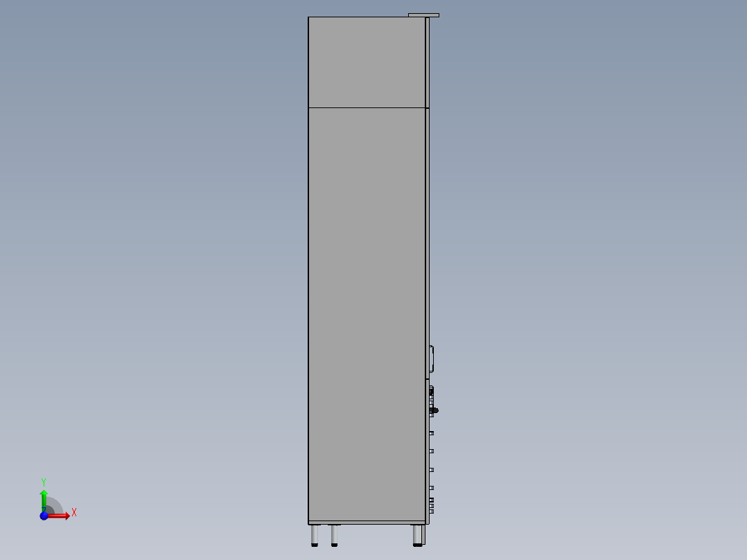 整体厨房模型图前视图