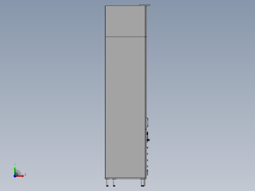 整体厨房模型图前视缩略图
