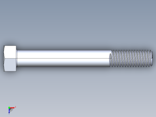 UNC 六角螺栓-Hex Bolt 0.500-13 x 4俯视缩略图