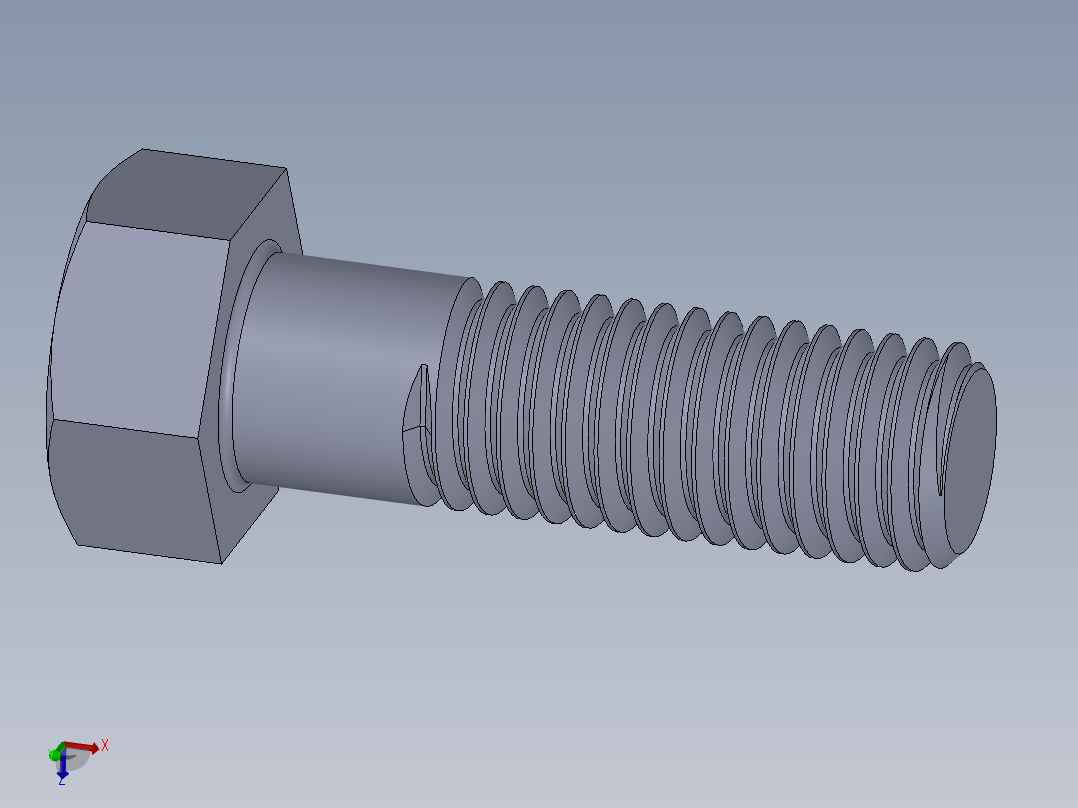 UNC 六角螺栓-Hex Bolt 0.625-11 x 2.SLDPRT