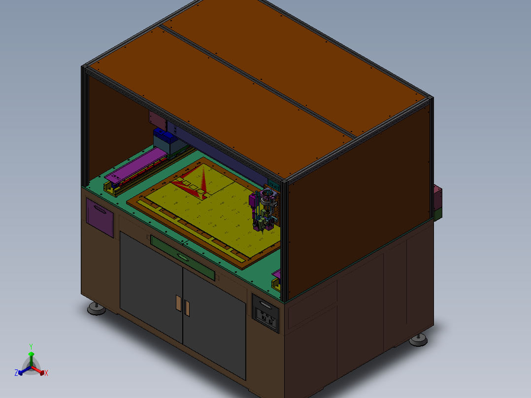 一台三轴点胶机