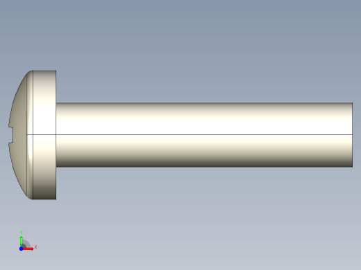 螺丝 M3.5 十字盘头-M3.5 x 16 Screw head.STEP前视缩略图