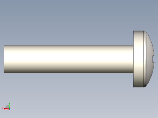 螺丝 M3.5 十字盘头-M3.5 x 16 Screw head.STEP后视缩略图