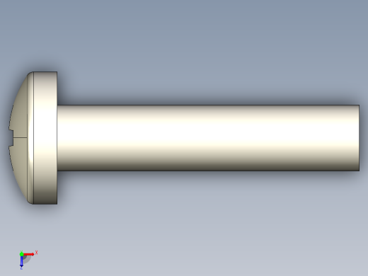 螺丝 M3.5 十字盘头-M3.5 x 16 Screw head.STEP俯视缩略图