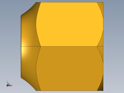 扩口式工业通用硬管接头Short Forged Reducing Nuts 14FS-10-8前视缩略图