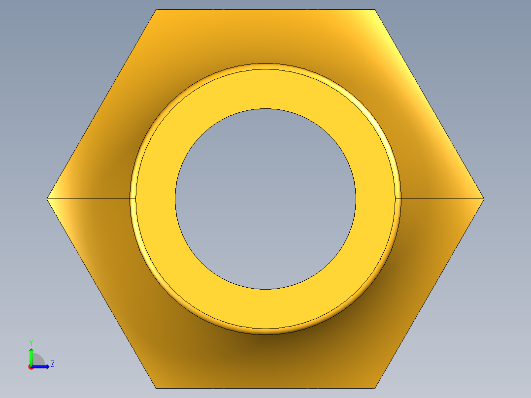 扩口式工业通用硬管接头Short Forged Reducing Nuts 14FS-10-8左视图