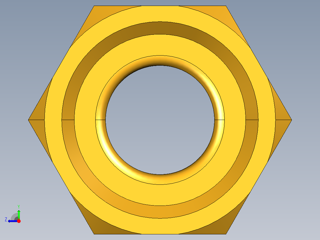 扩口式工业通用硬管接头Short Forged Reducing Nuts 14FS-10-8右视图