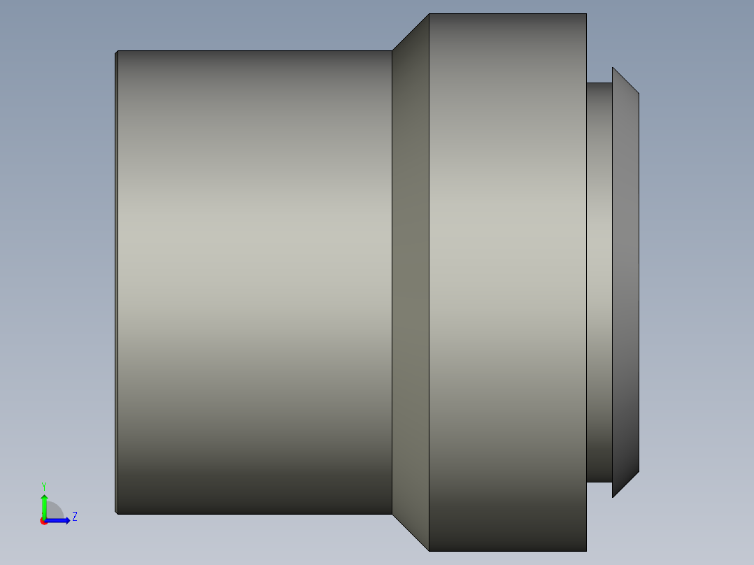 卡套式工业通用硬管接头4_tu-s左视图