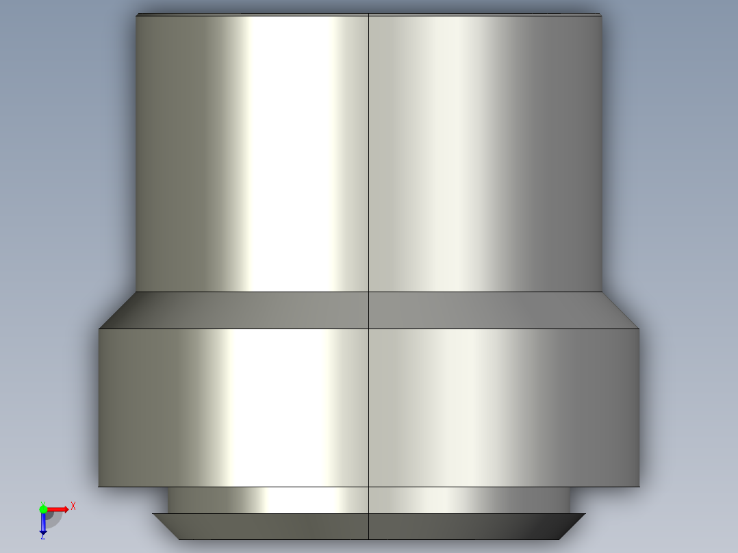卡套式工业通用硬管接头4_tu-s俯视图
