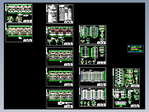 【6层】3470平米六层砖混住宅（计算书、答辩PPT、建筑、结构图）