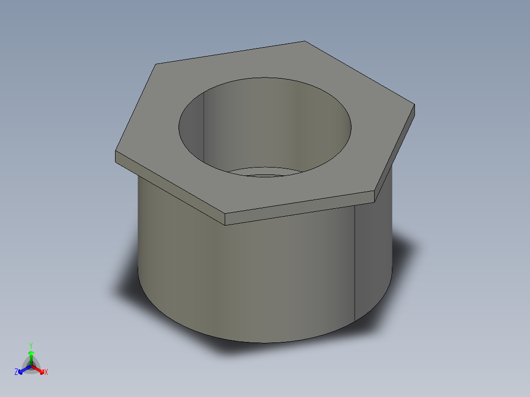 船舶管路系统SeaCor_ReducerBushing_SxSPIG_37J137338_3in x 2in主视图