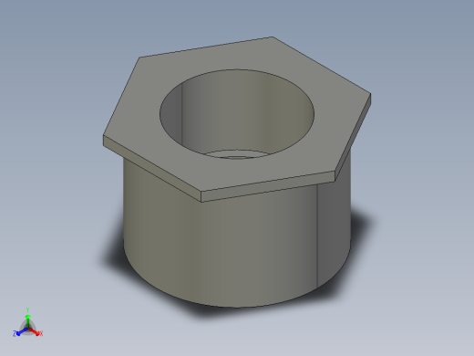 船舶管路系统SeaCor_ReducerBushing_SxSPIG_37J137338_3in x 2in正等轴测缩略图