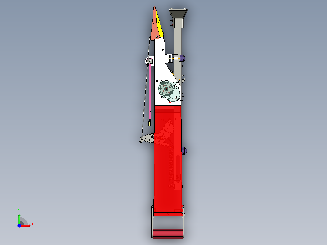 手提式施肥播种机前视图