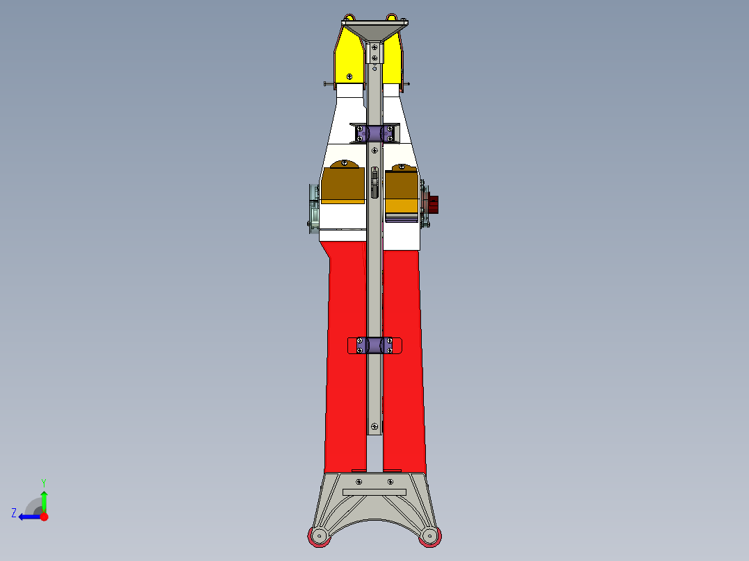 手提式施肥播种机右视图