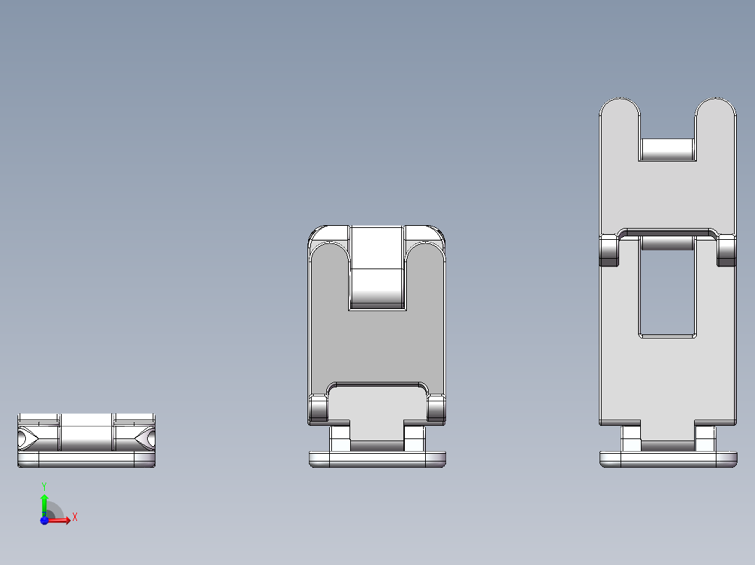 桌面手机支架前视图