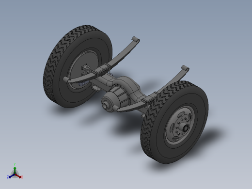 转向桥驱动桥正等轴测缩略图