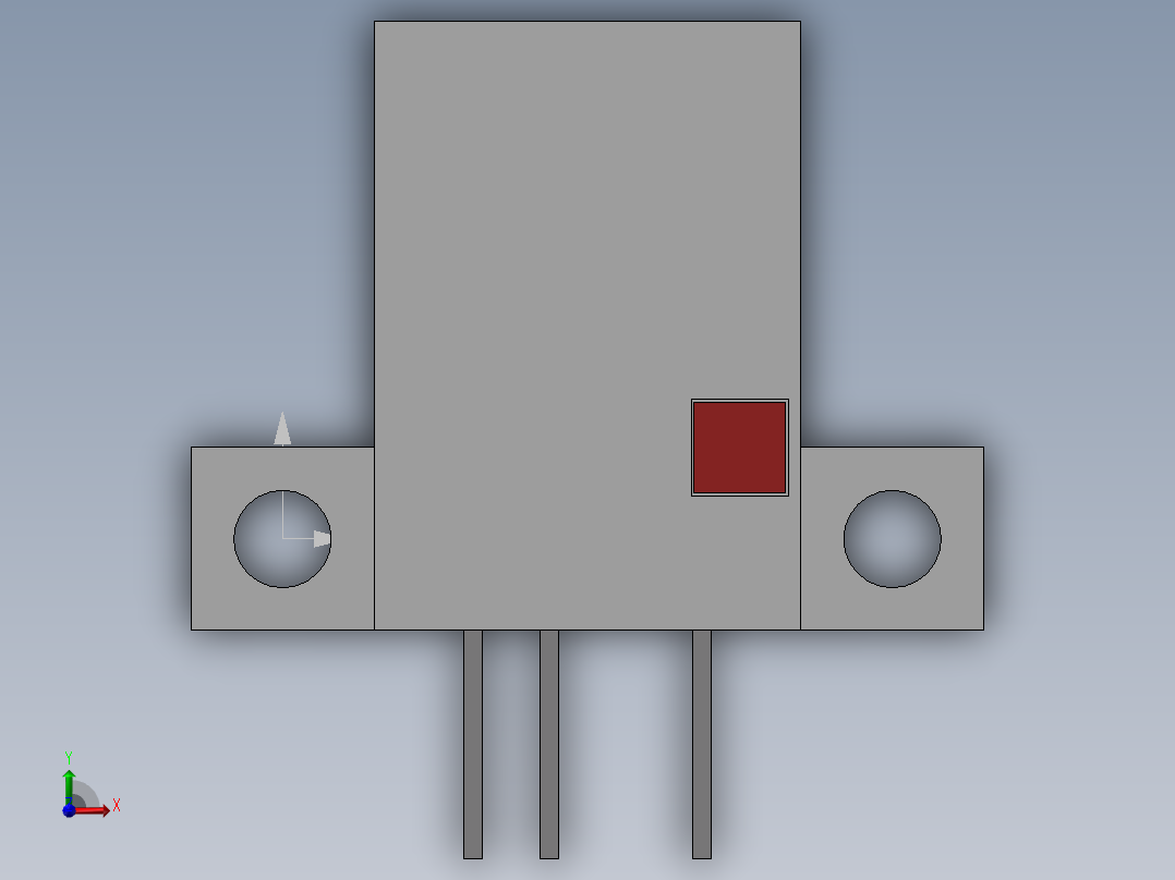 光电开关-EE-SPY402（配接线端子）前视图