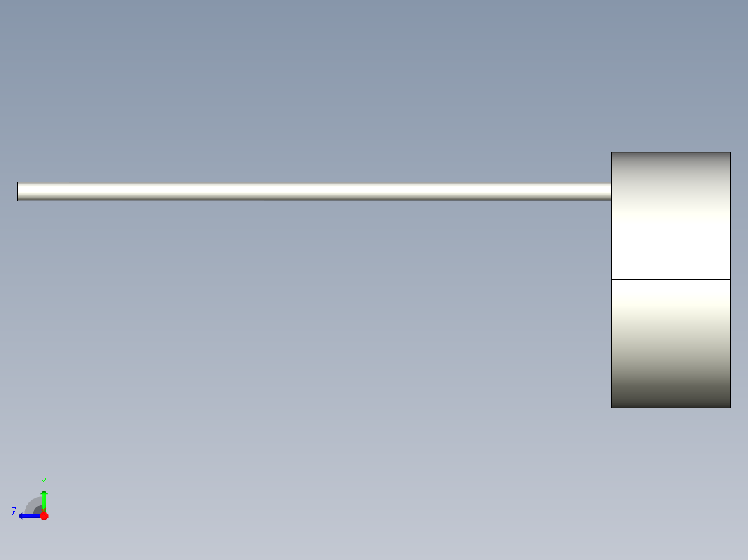 基恩士CA-DRB4F_kc图纸模型右视图