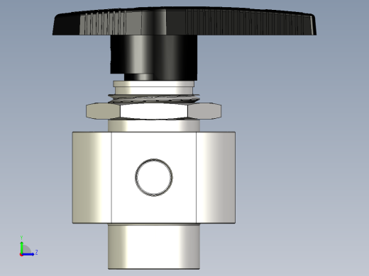 不锈钢单件40系列5通球阀，0.07 Cv，1-8英寸左视缩略图
