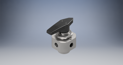 不锈钢单件40系列5通球阀，0.07 Cv，1-8英寸缩略图