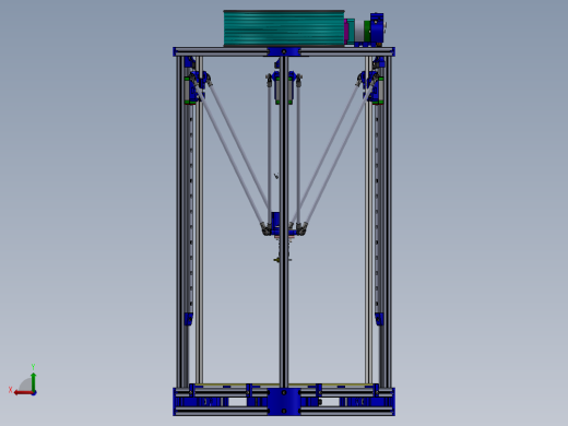 高智能化三角洲3D打印机后视缩略图