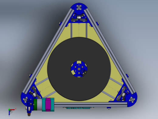 高智能化三角洲3D打印机俯视缩略图