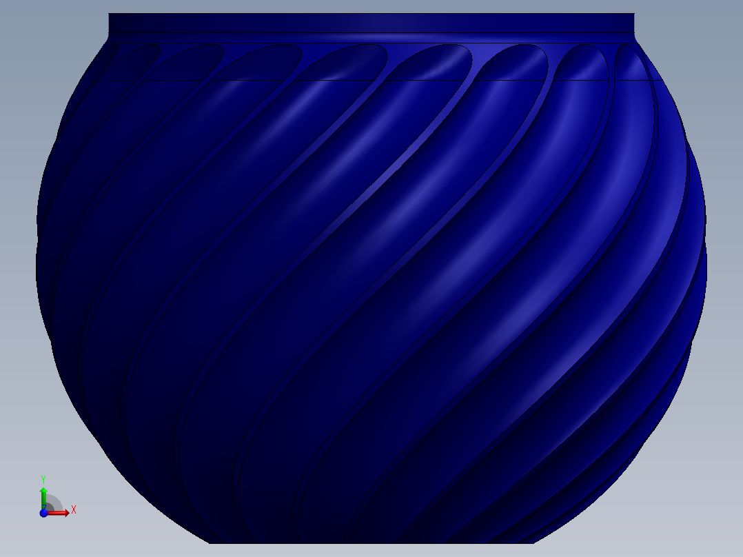 sequence-pot-花瓶模型前视图