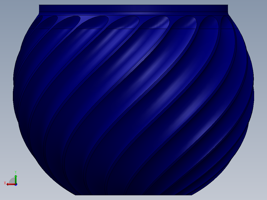 sequence-pot-花瓶模型后视图