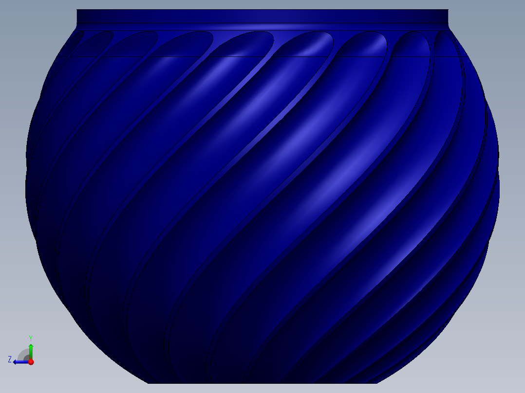 sequence-pot-花瓶模型右视图