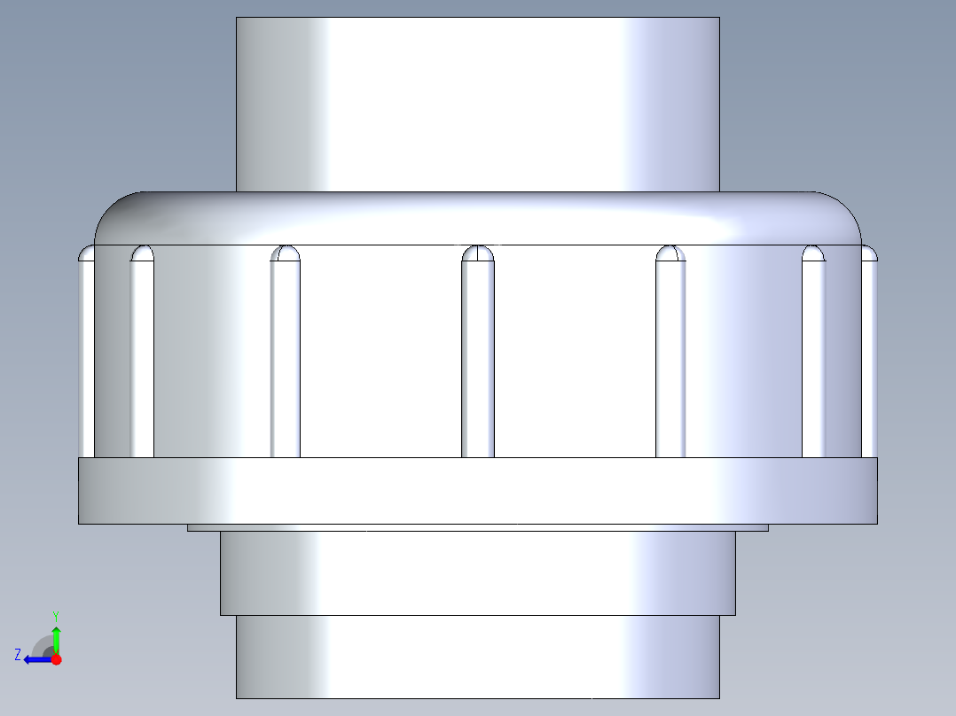 聚氯乙烯配件30-Sch80_Union T375_FPTxFPT_858-375-010_1in右视图