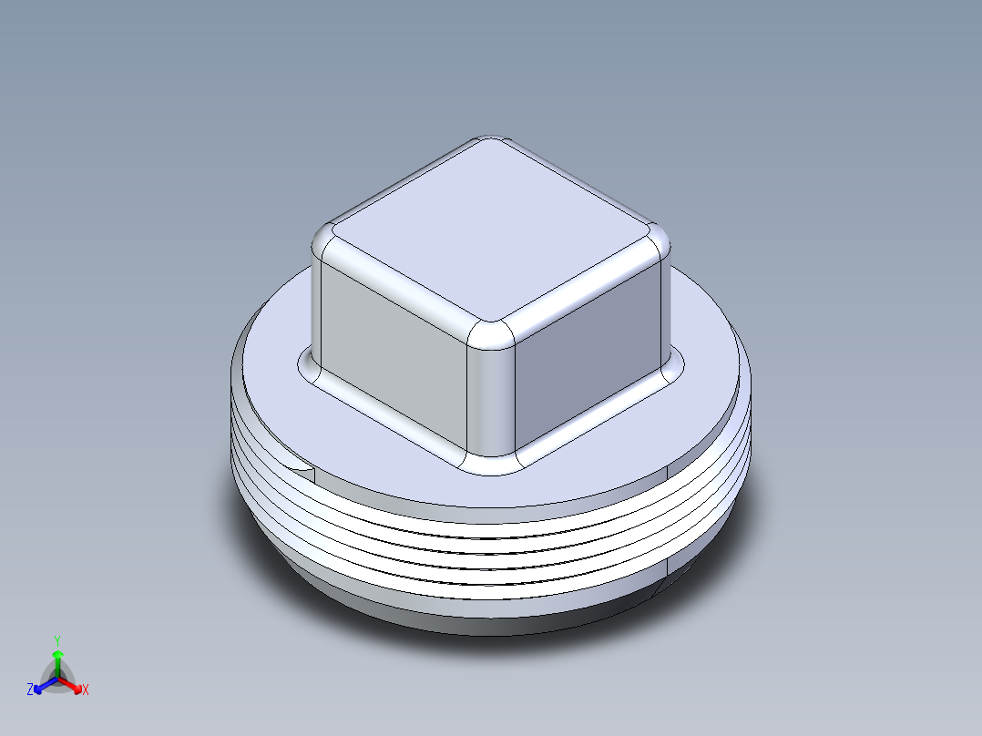 船舶管路系统S23B_SeaDrainPLUS_CleanPlug-MPT_37E161102_2in Sea Drain Plus - Plug - MPT正等轴测图