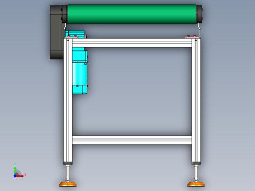 LE-XC4080-左边驱动重载皮带线-负载200kg前视缩略图