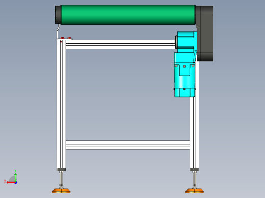 LE-XC4080-左边驱动重载皮带线-负载200kg后视缩略图