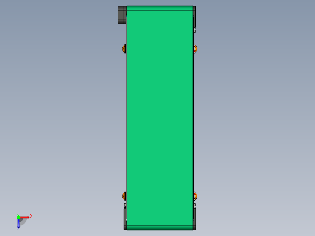 LE-XC4080-左边驱动重载皮带线-负载200kg俯视图