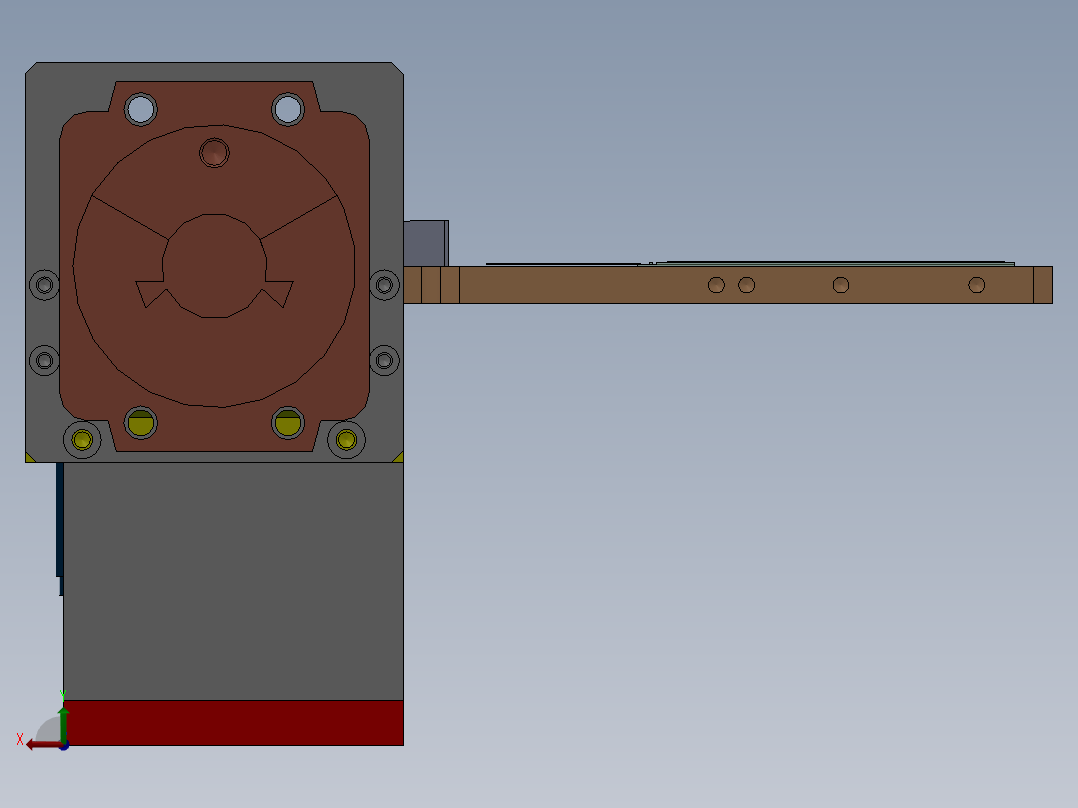 太阳能式宇宙遨游小飞艇后视图