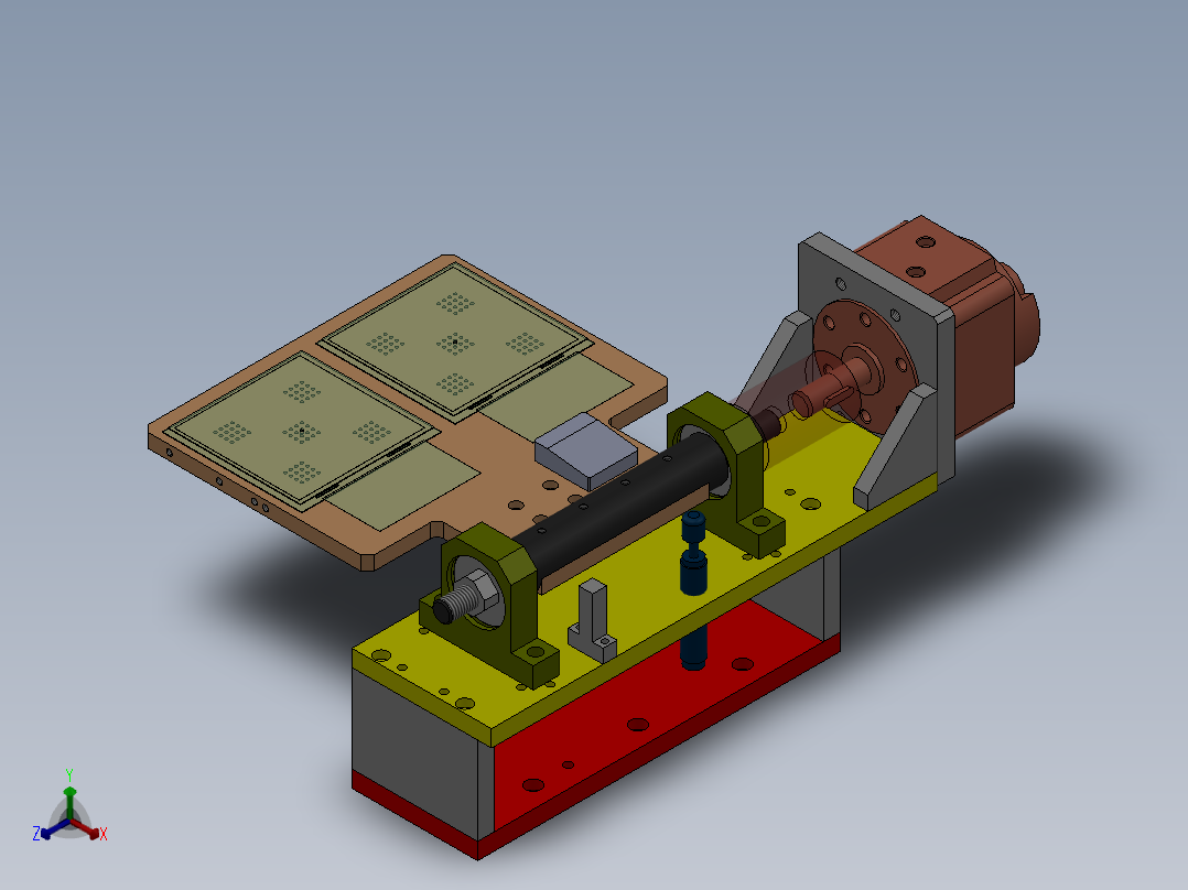 太阳能式宇宙遨游小飞艇正等轴测图