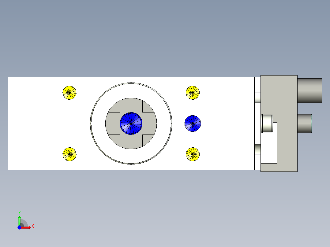 德克斯TUNKERS气缸数模SZK_63_B_T12_TUENKERS前视图