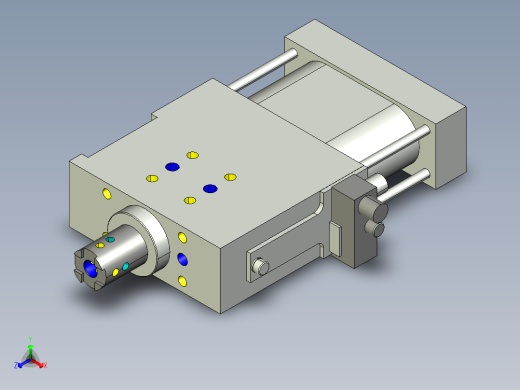 德克斯TUNKERS气缸数模SZK_63_B_T12_TUENKERS正等轴测缩略图