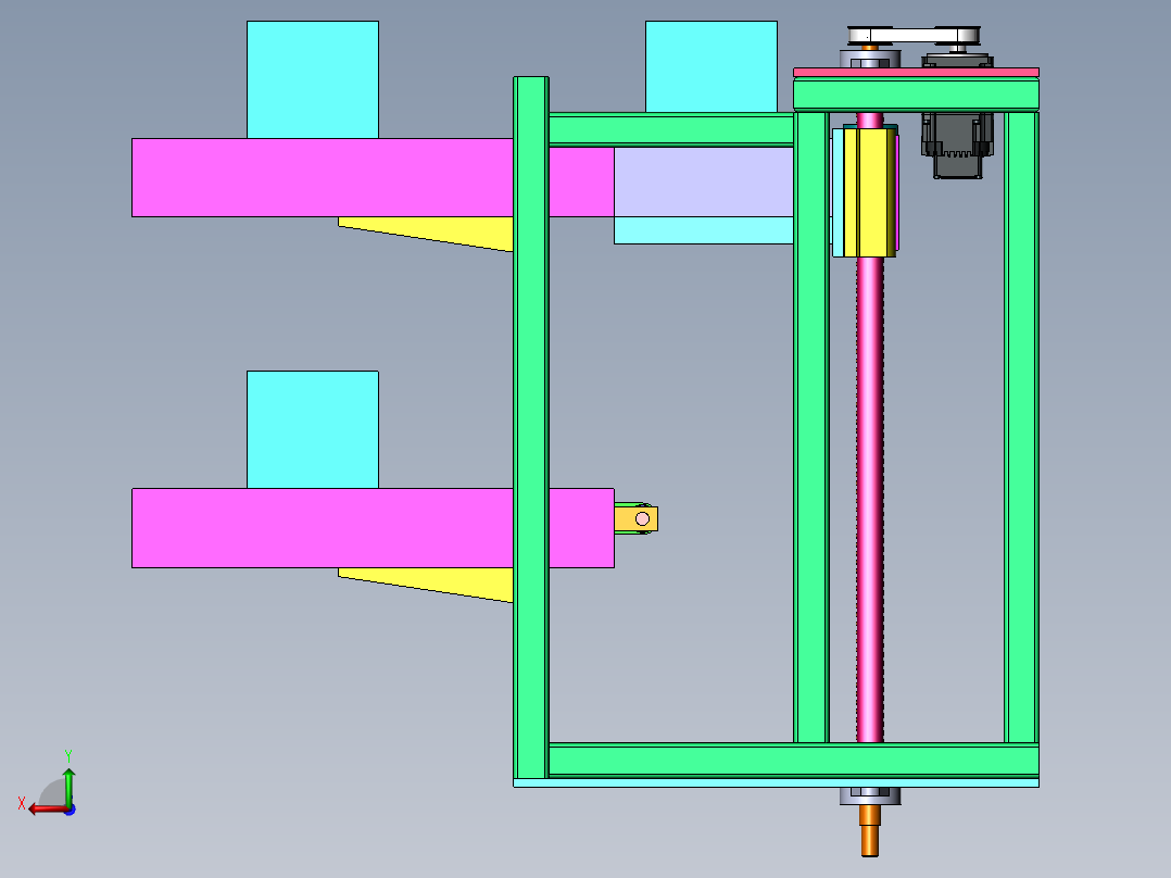 升降式上料输送机sw18可编辑后视图
