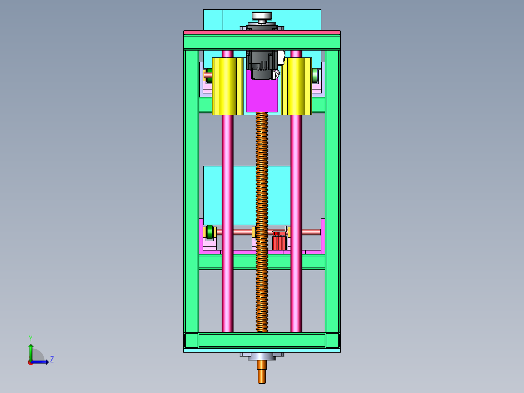 升降式上料输送机sw18可编辑左视图