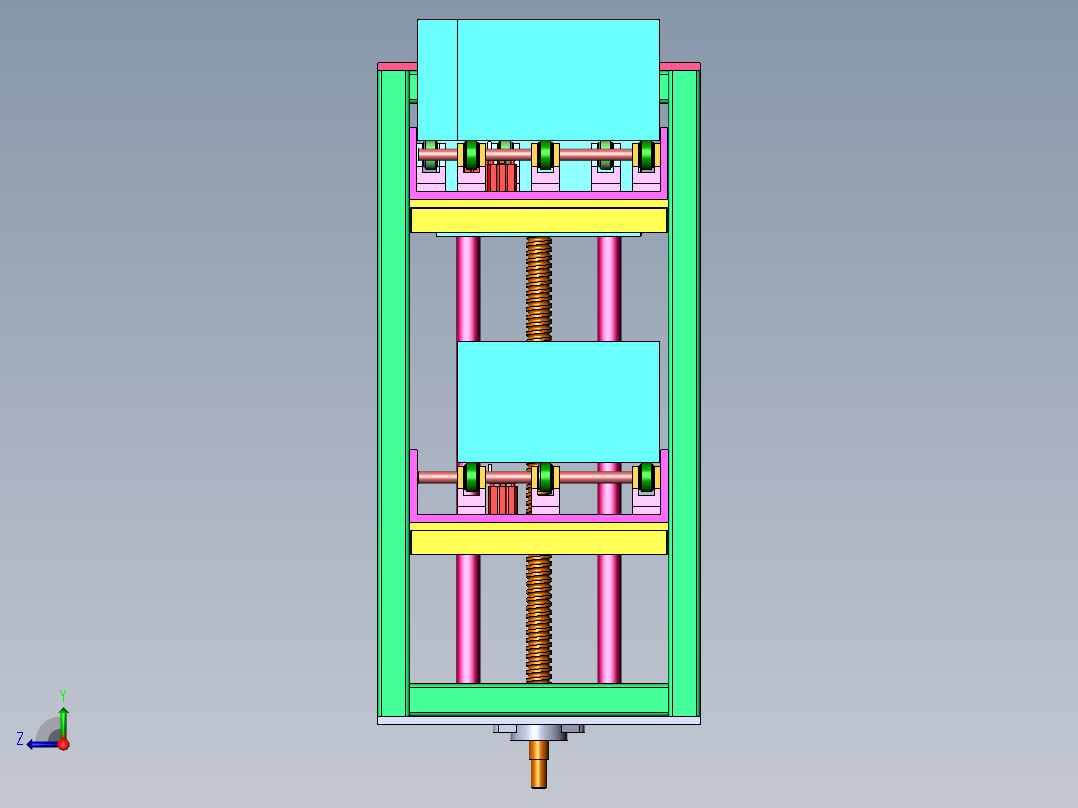 升降式上料输送机sw18可编辑右视图