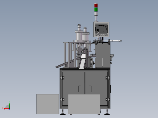 插头破坏回收机（sw14可编辑+工程图）后视缩略图