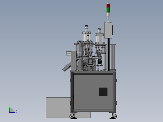 插头破坏回收机（sw14可编辑+工程图）左视缩略图