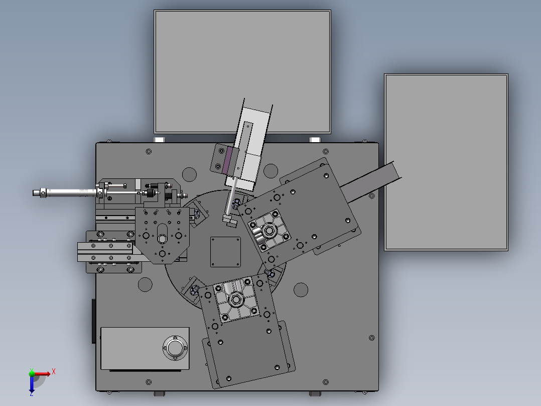 插头破坏回收机（sw14可编辑+工程图）俯视图