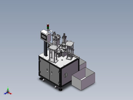 插头破坏回收机（sw14可编辑+工程图）正等轴测缩略图