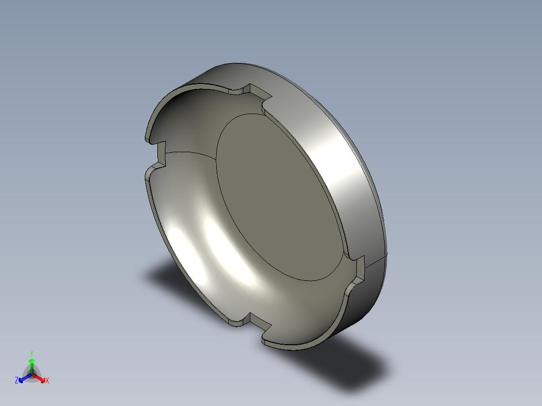 烟灰缸正等轴测图