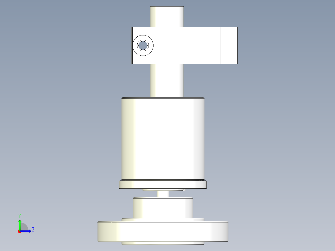 编码器组件左视图