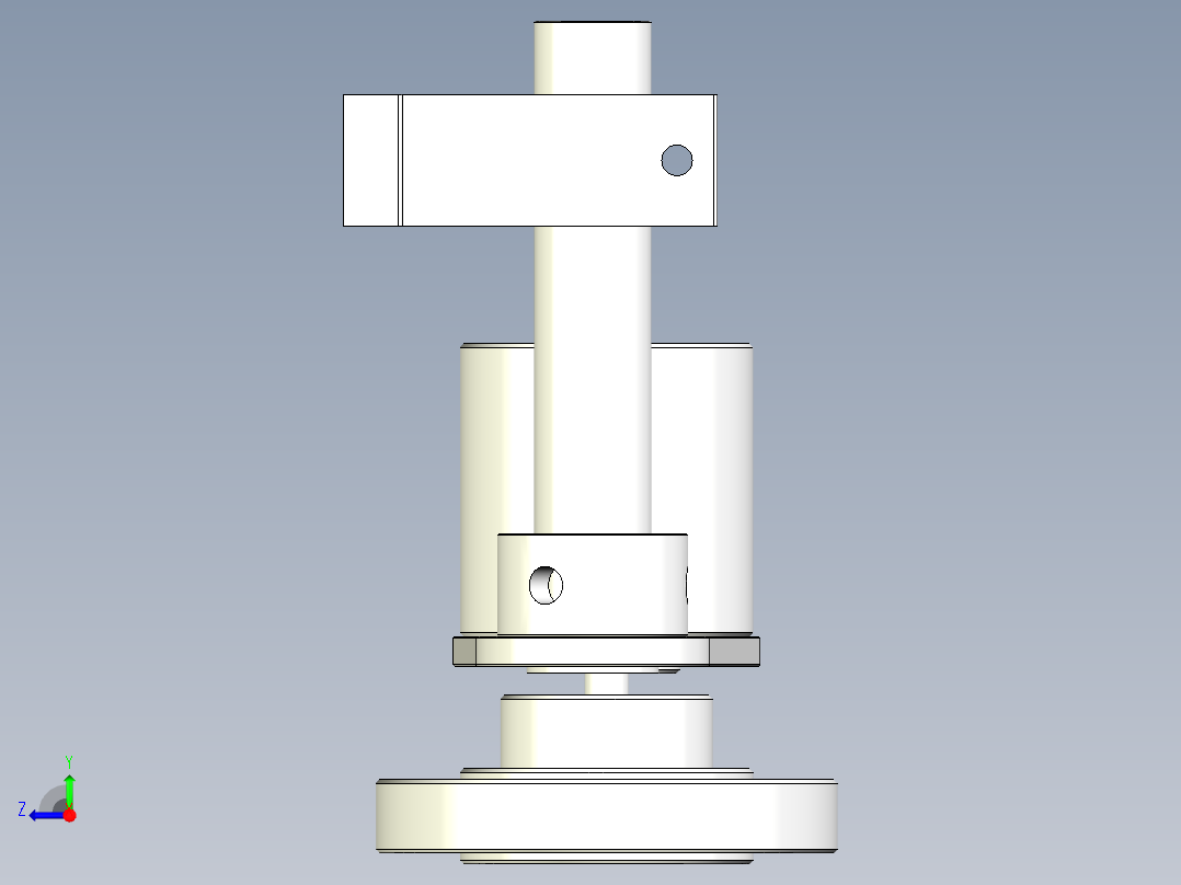 编码器组件右视图